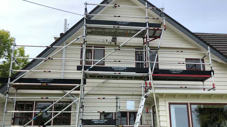 Scaffold For Remedial Work To Lower Hutt Home