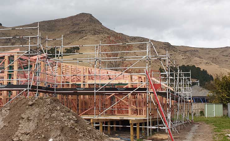 Heathcote Valley New Build Scaffold